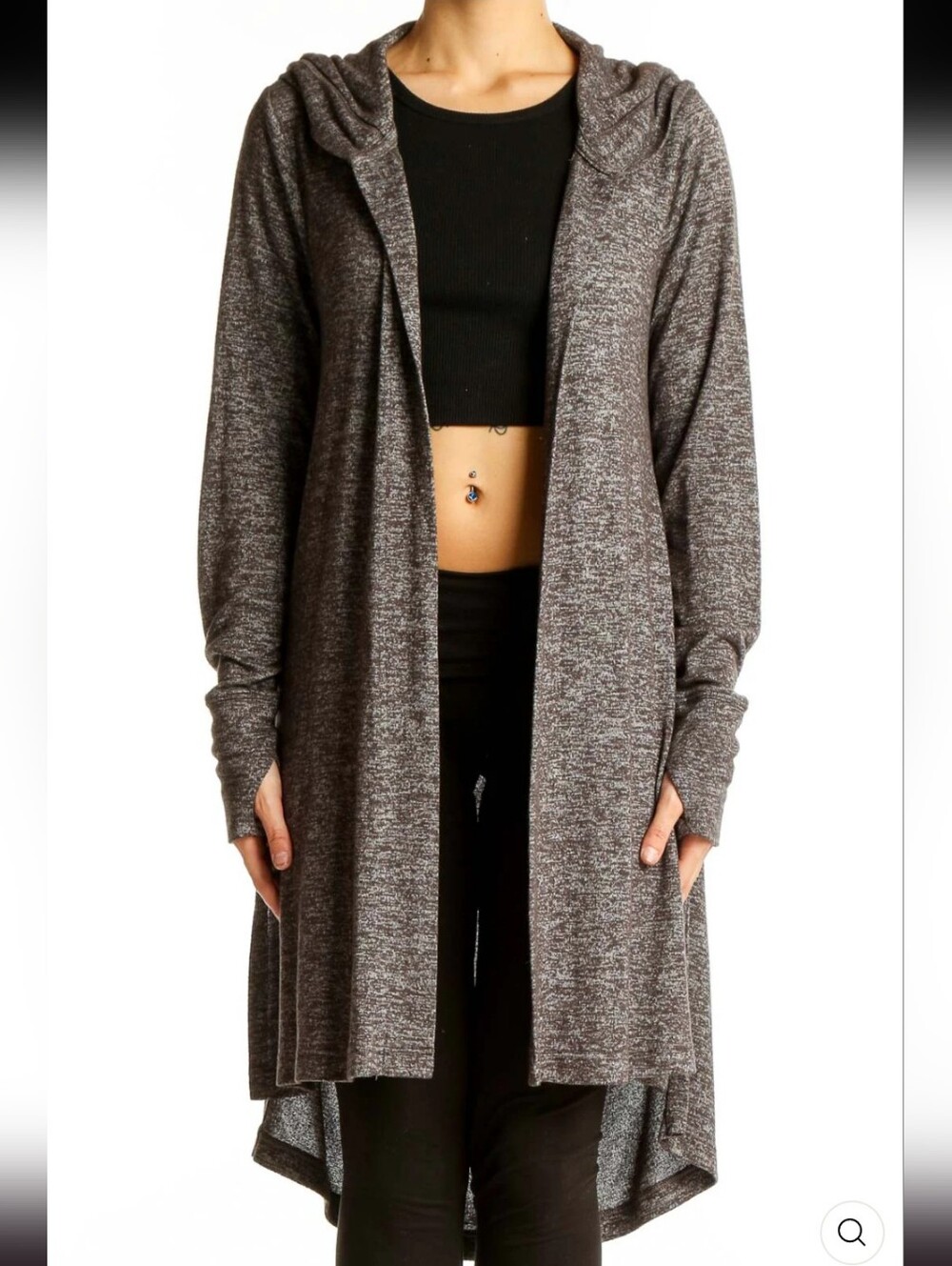 Athleta - EUC - Draped Hooded Cardigan